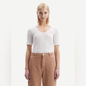 Samsoe Samsoe Sia T-Shirt in Clear Cream/Pristine